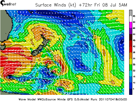10m Wind Speed (kt.) and Direction