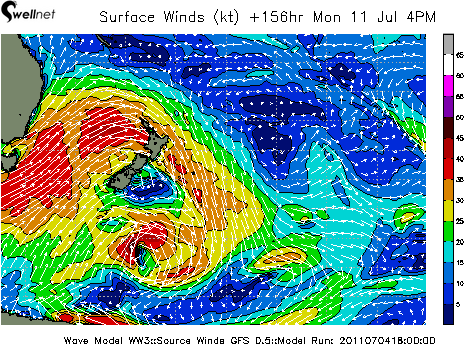 10m Wind Speed (kt.) and Direction