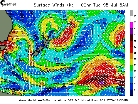 10m Wind Speed (kt.) and Direction