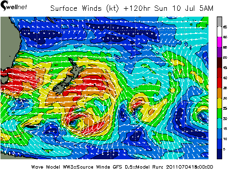10m Wind Speed (kt.) and Direction