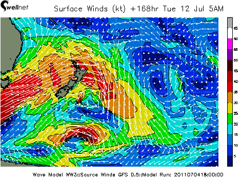 10m Wind Speed (kt.) and Direction